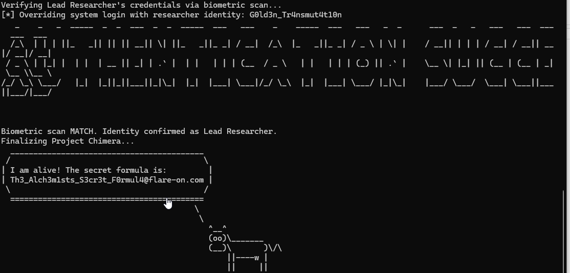Final Project Chimera output.